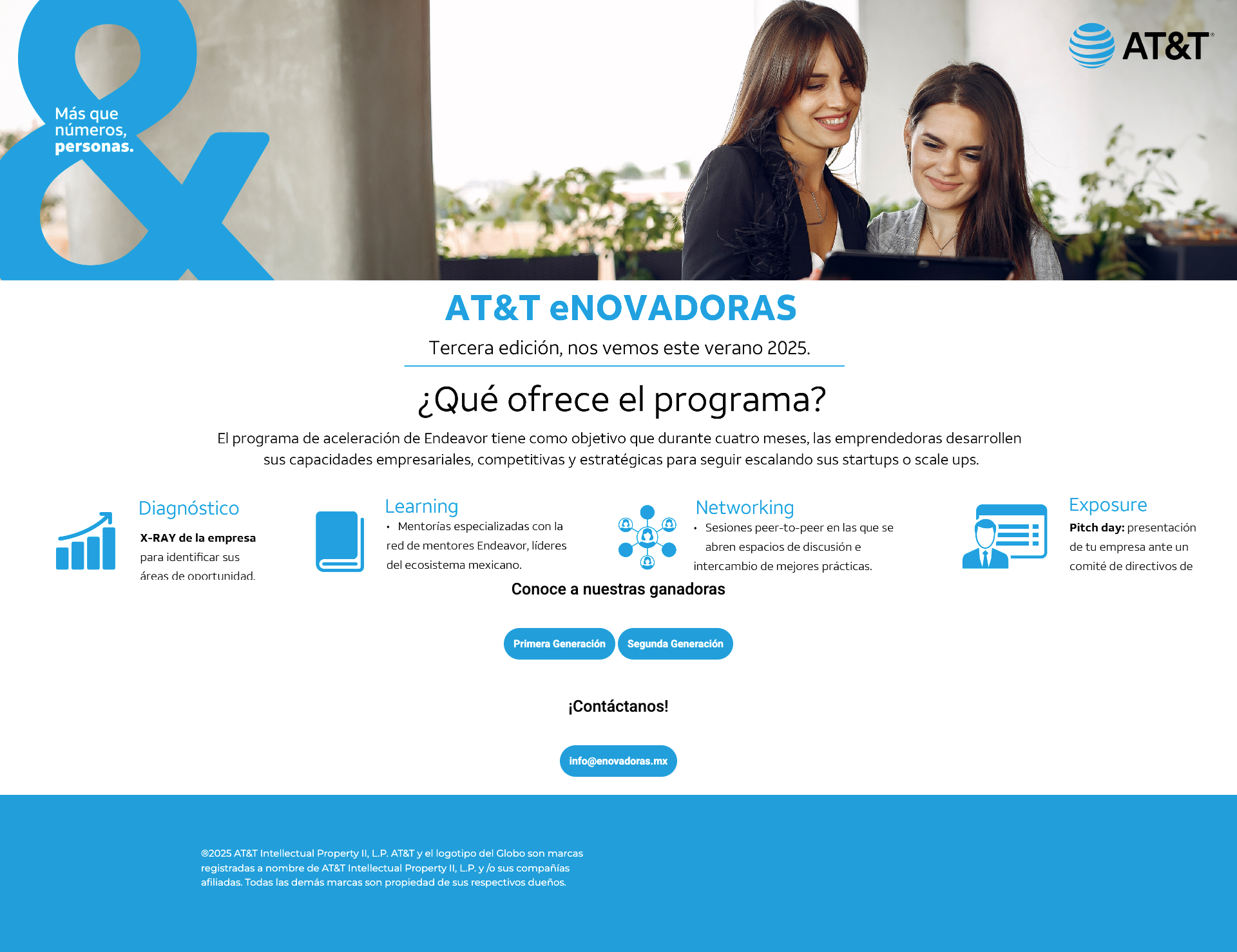 Emprendedoras colaborando